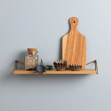 Pythagoras XS shelf - oak, brass - Maze