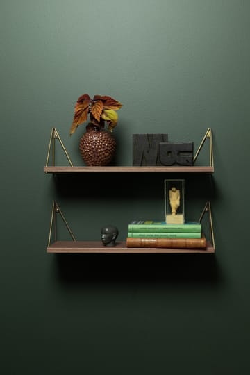 Pythagoras XS shelf - Walnut-brass - Maze