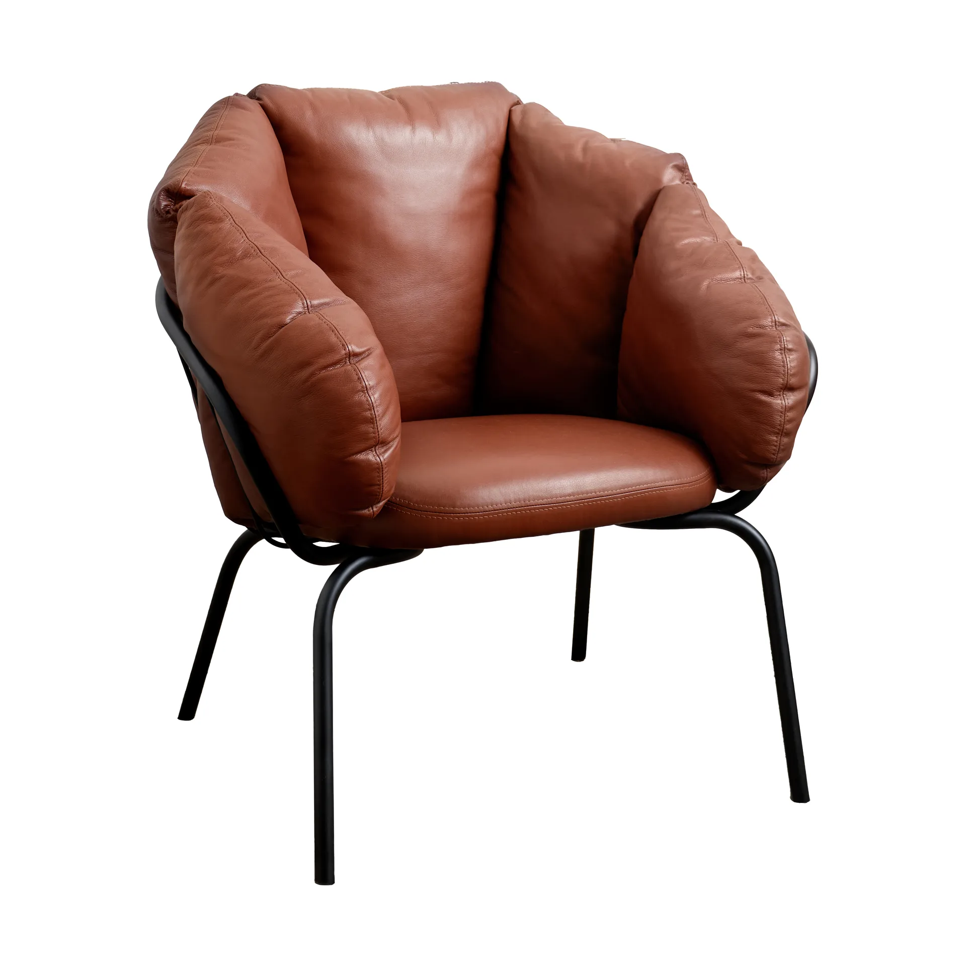 Same Easy armchair, Black-brown Maze