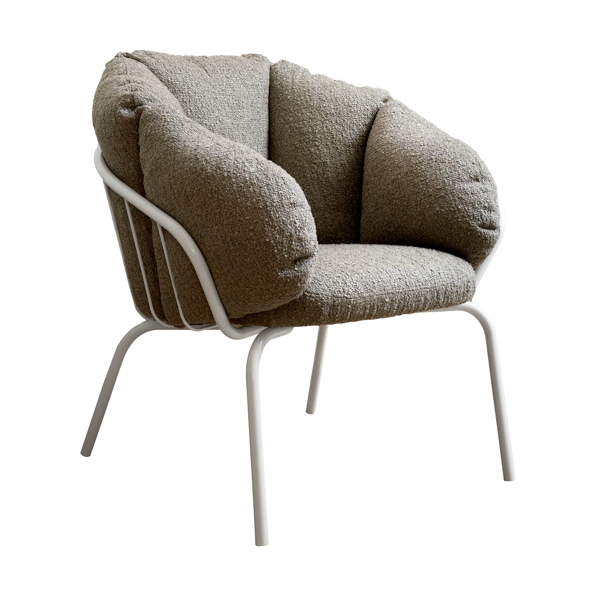 Same Easy armchair, White-taupe Maze