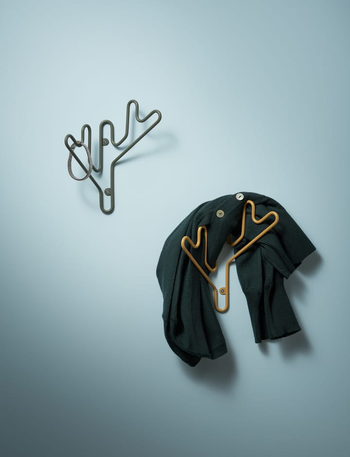 Twig coat hanger, Green grey Maze
