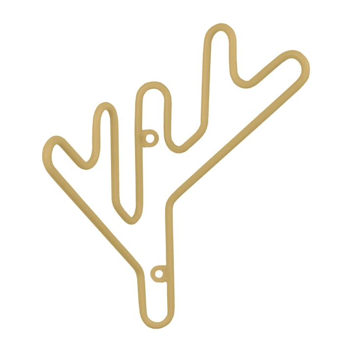 Twig coat hanger - Ochre yellow - Maze