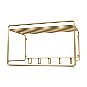Uptown hat shelf - Brass - Maze