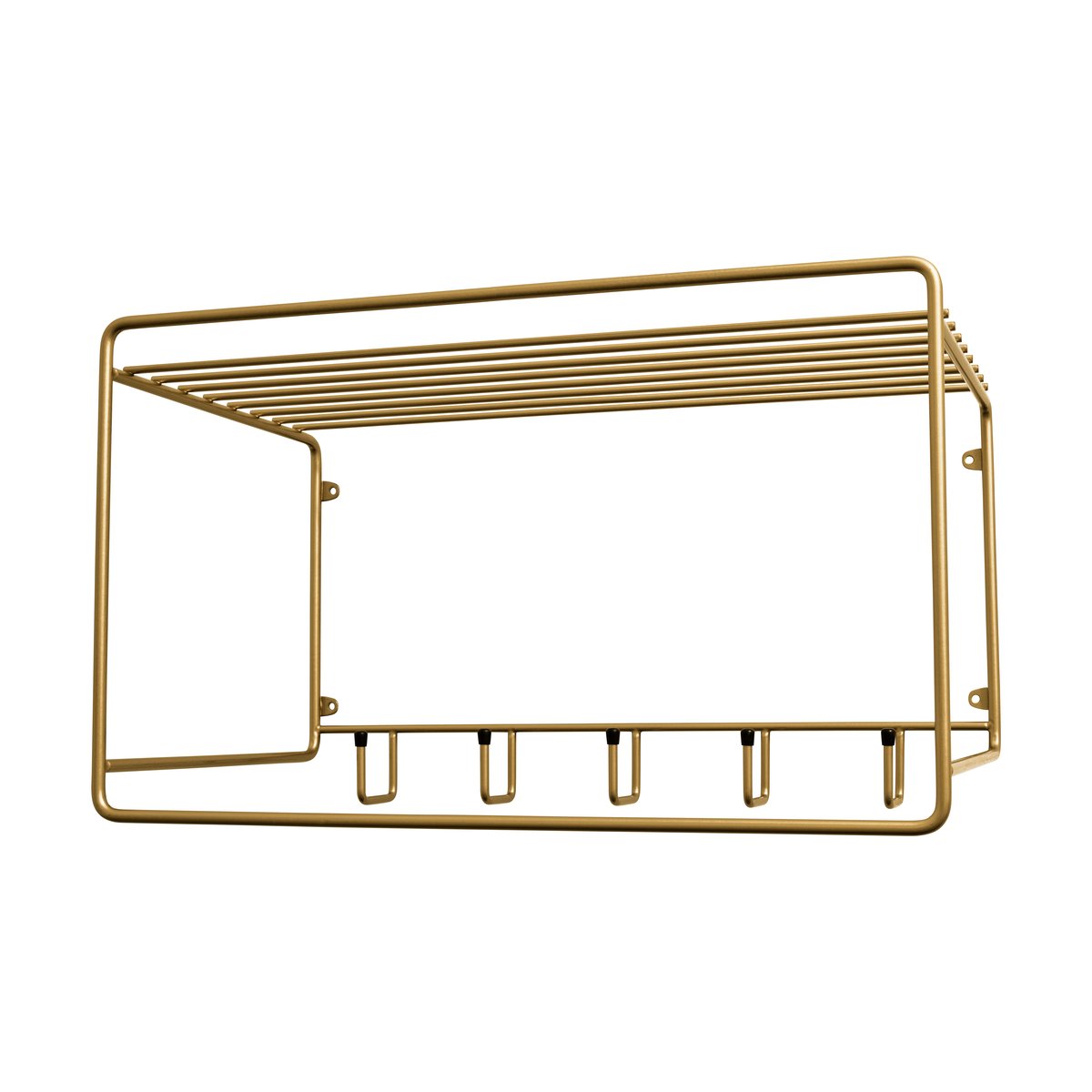 Maze Uptown hat shelf Brass