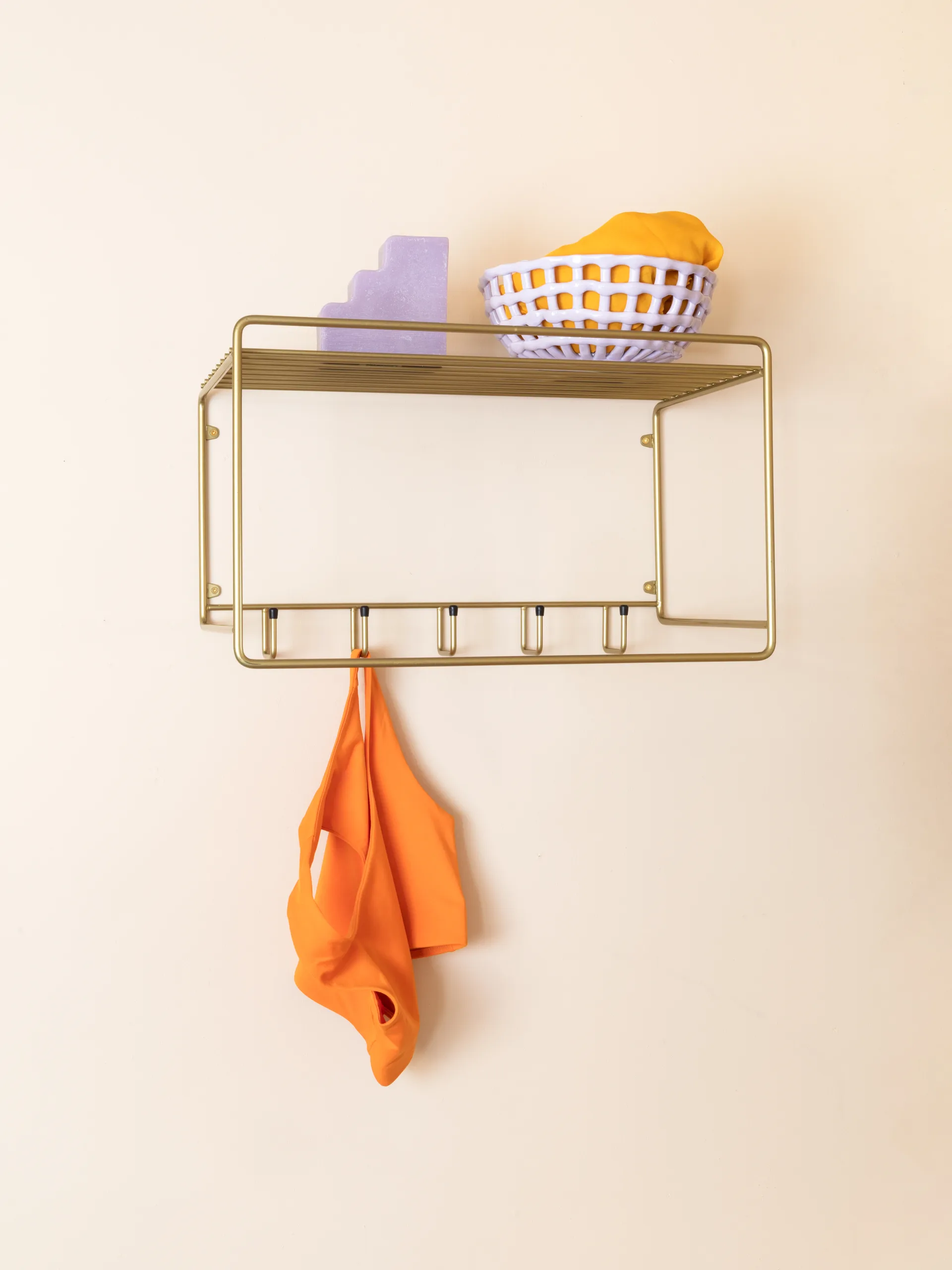 Uptown hat shelf, Brass Maze