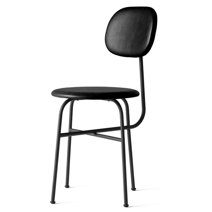 Afteroom chair black legs leather seat - dakar 0842 - MENU