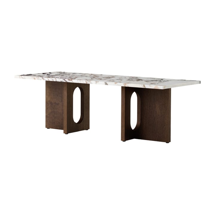 Androgyne lounge table - Dark st. oak-Calacatta viola - MENU