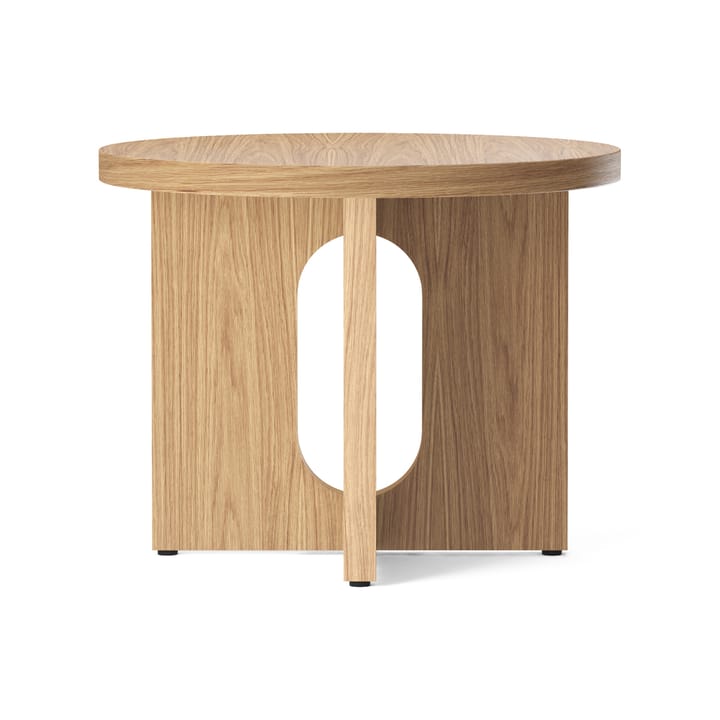 Androgyne side table Ø50 cm oak base - Oak table top - MENU