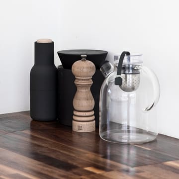 Bottle Grinder spice mill 2-pack - ash-carbon (beech-wood lid) - MENU