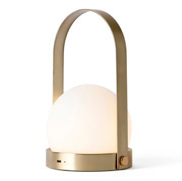 Carrie portable table lamp - brushed brass - MENU