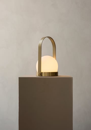 Carrie portable table lamp - brushed brass - MENU