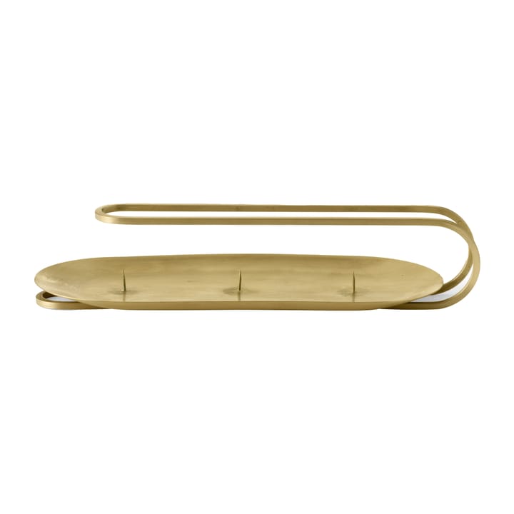 Clip candlestick for 3 candles 5 cm - Brass - MENU