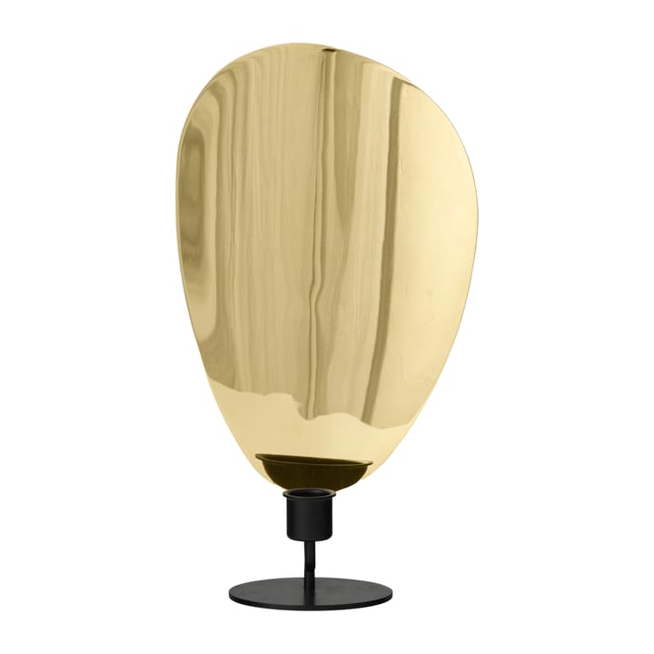 Flambeau candlestick 30 cm - Black-polished brass - MENU