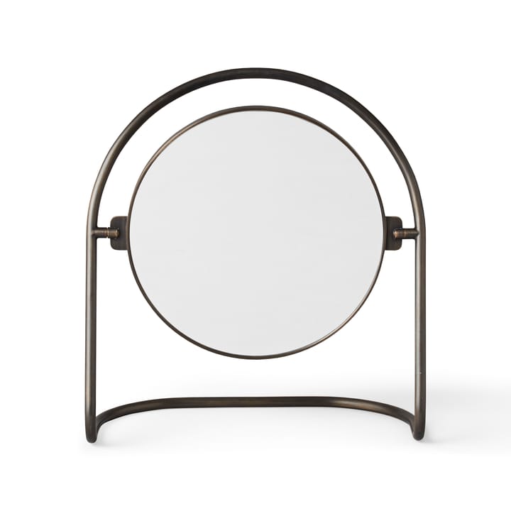 Nimbus table mirror 25 cm - Bronzed brass - MENU