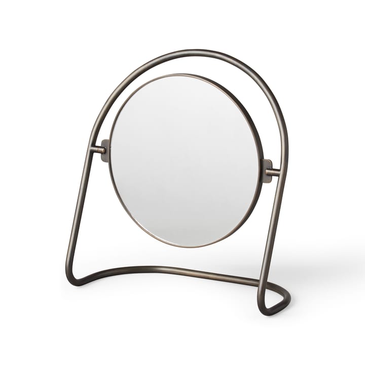 Nimbus table mirror 25 cm - Bronzed brass - MENU
