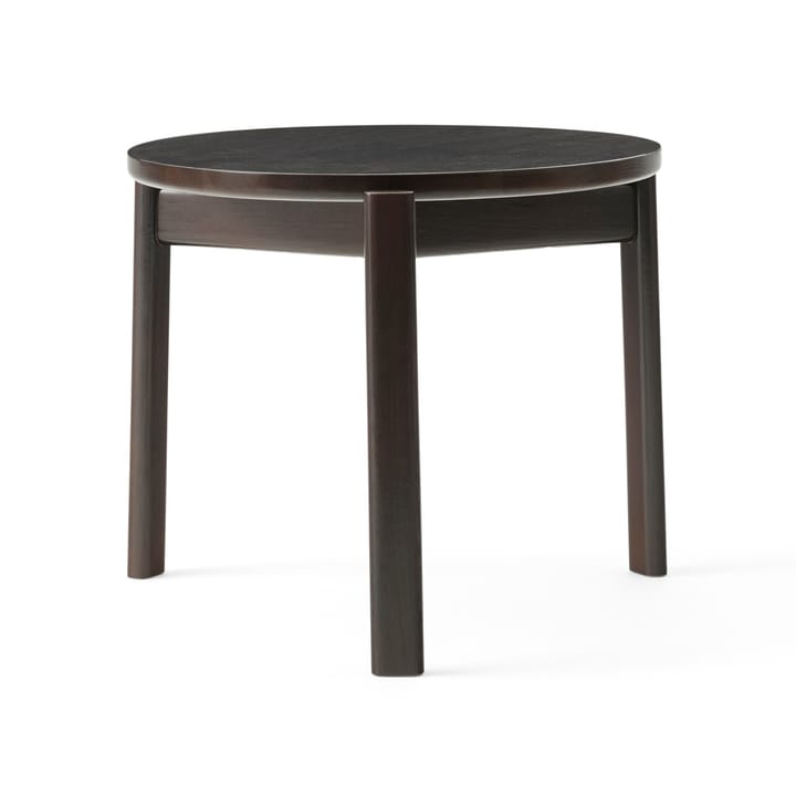 Passage coffee tableØ50 cm - Dark lacquered oak - MENU