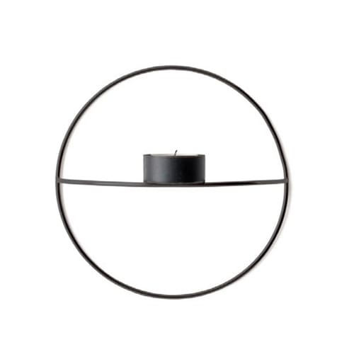 POV circle small tea light holder - black - MENU