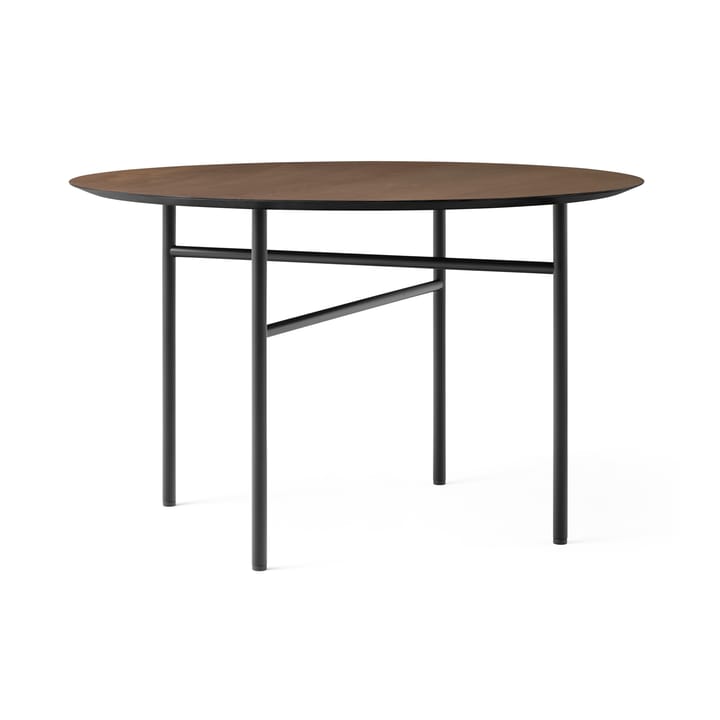 Snaregade table round - Black-dark stained oak. Ø120 cm - MENU