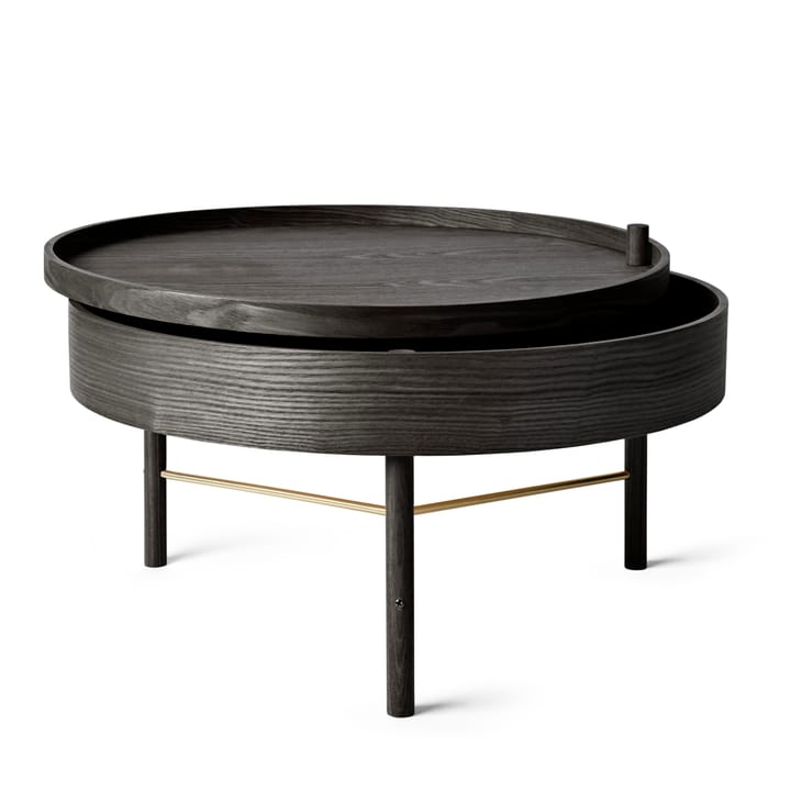 Turning table - Black-stained ash-bronze - MENU