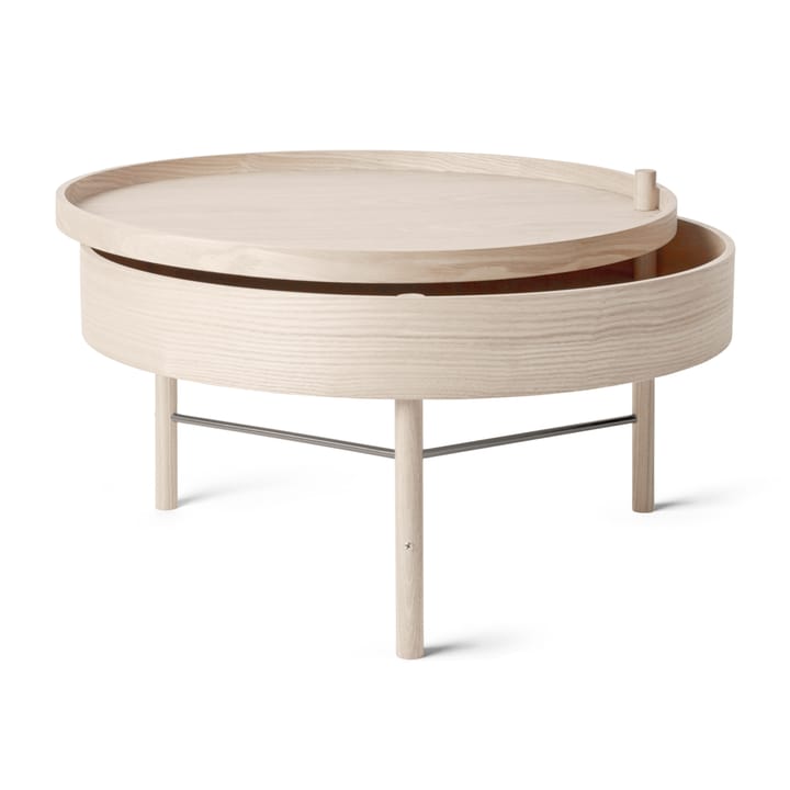 Turning table - natural oak-chrome - MENU