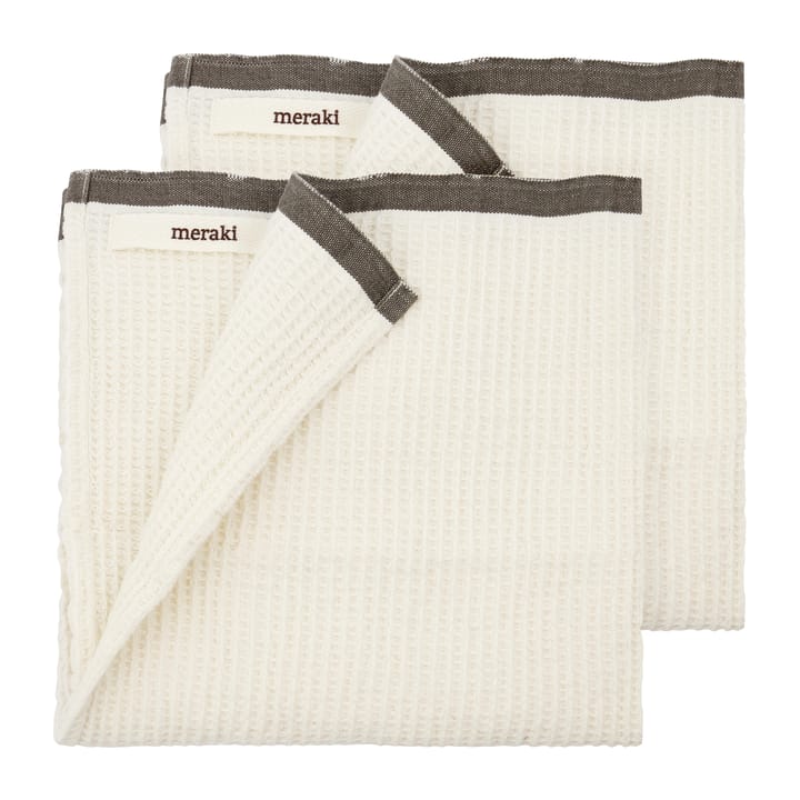 Bare kitchen towel 50x50 cm 2-pack - grey - Meraki