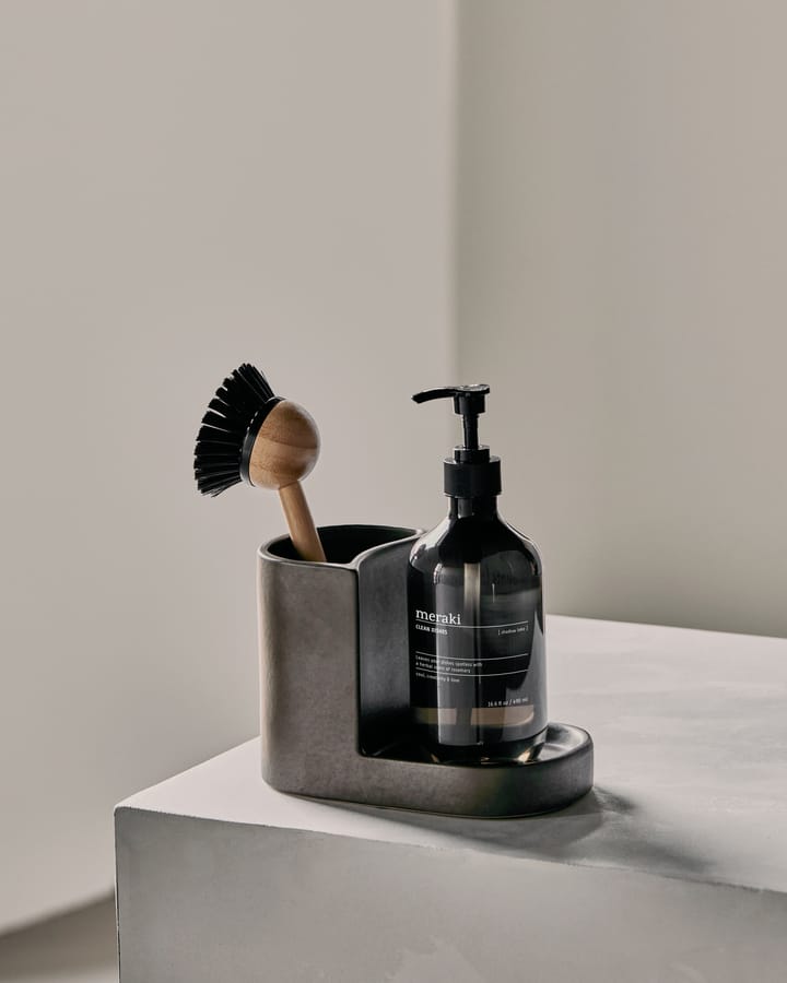 Datura dish brush holder, Dark gray Meraki