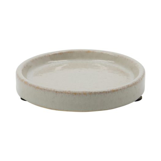 Meraki Datura soap dish Ø12.5 cm Shellish grey | Scandinavian Design | Soap dispensers & dishes | Grey