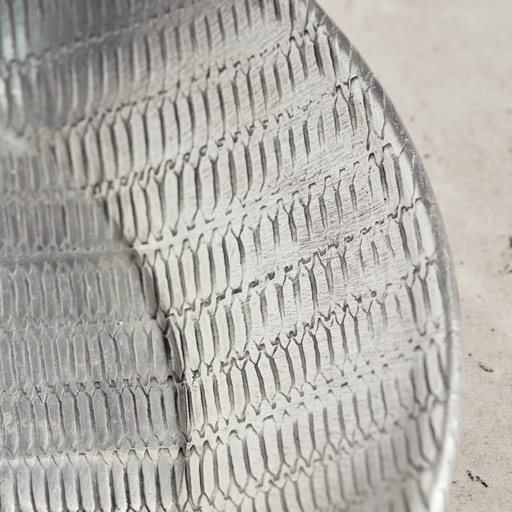 Malva tray Ø20 cm, Antique silver Meraki