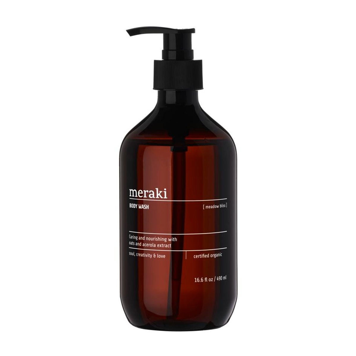 Meraki body wash 490 ml Meadow bliss | Scandinavian Design | Soaps & creams | Brown