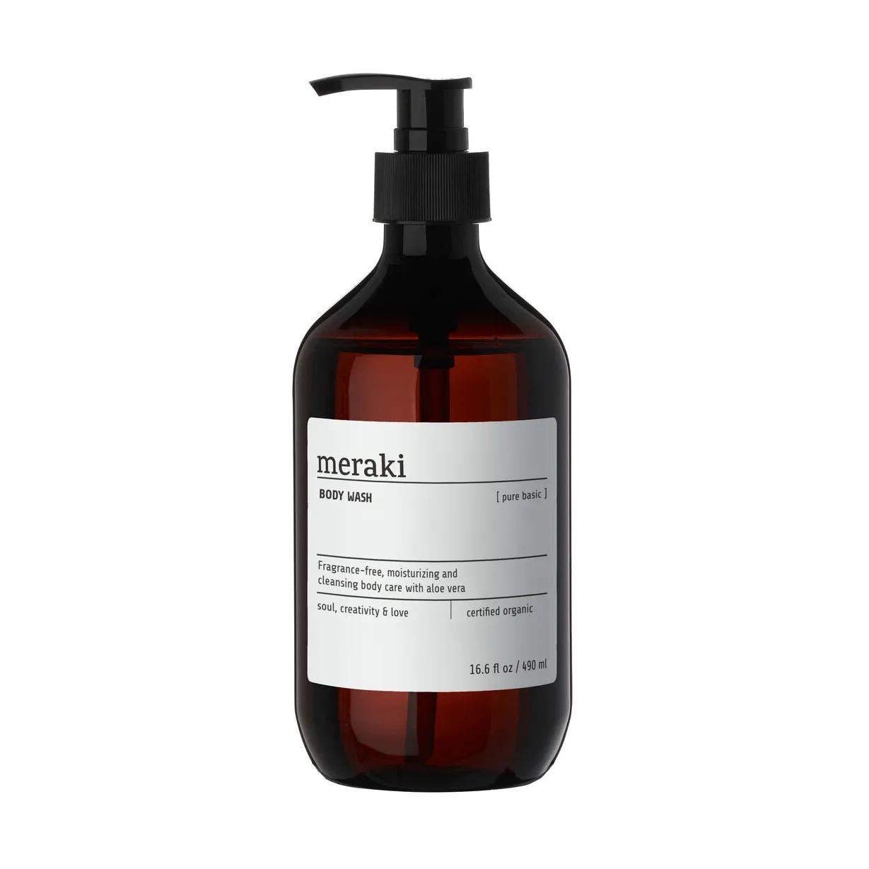 Meraki body wash 490 ml, Pure basic Meraki