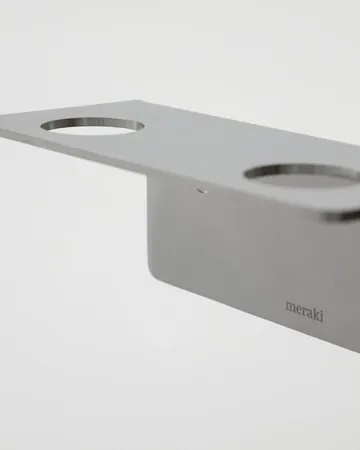 Meraki garment steamer - Brushed silver-coloured, for 2 bottles - Meraki