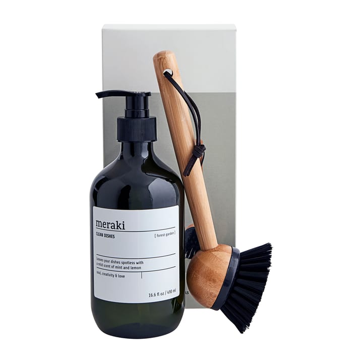 Meraki gift set dish soap and dish brush - Forest garden - Meraki