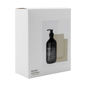 Meraki gift set dish soap and dishcloth 3 pieces - Shadow lake - Meraki