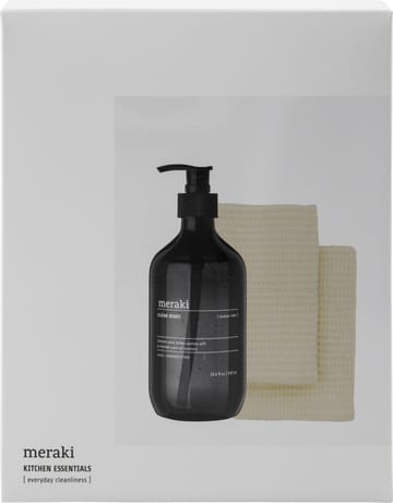Meraki gift set dish soap and dishcloth 3 pieces - Shadow lake - Meraki
