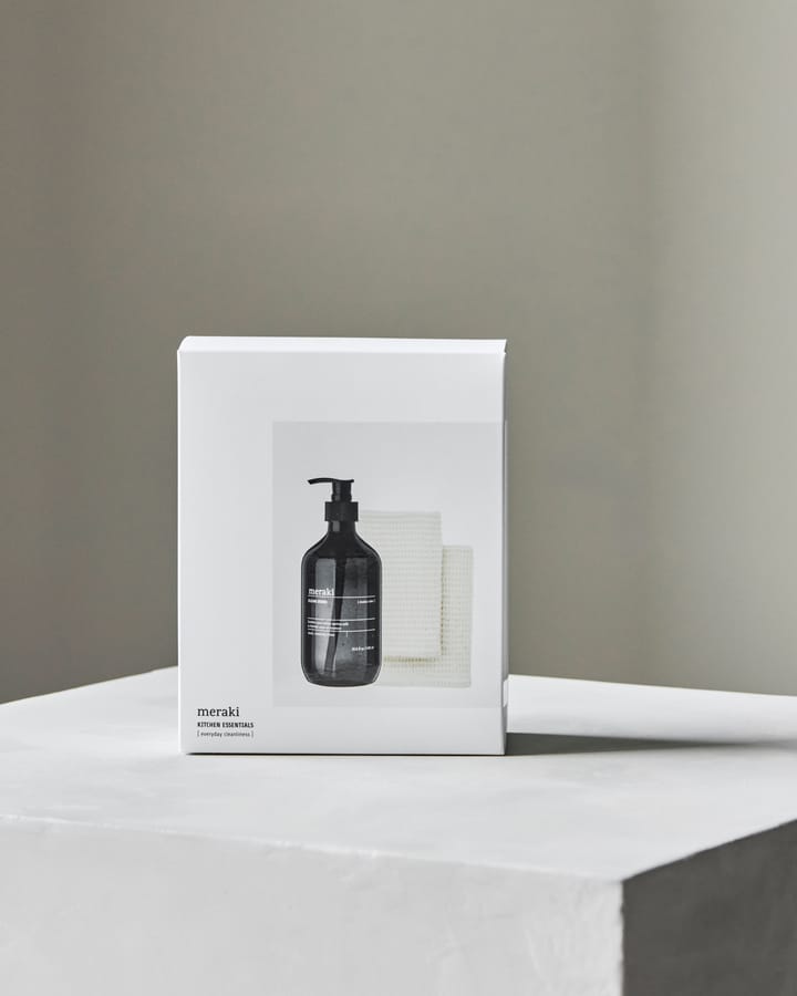 Meraki gift set dish soap and dishcloth 3 pieces, Shadow lake Meraki
