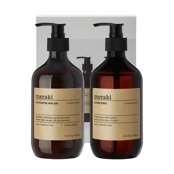 Meraki gift set hand soap and dish soap - Exfoliating Northern star, Blossom breeze - Meraki