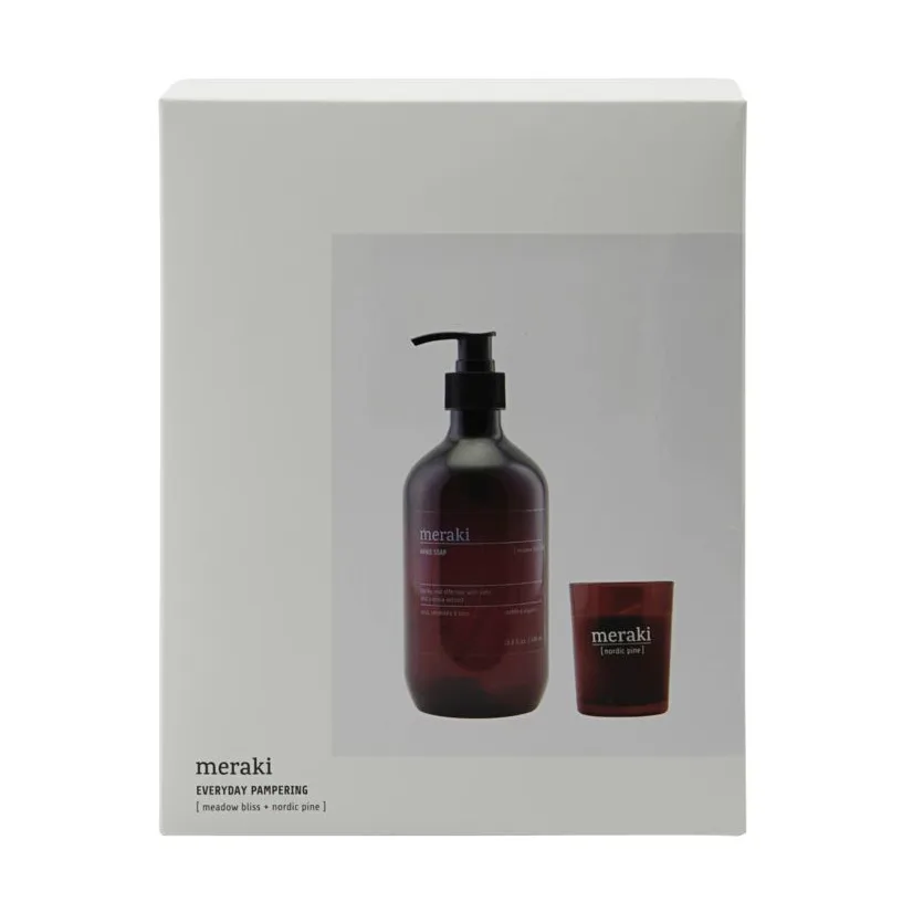 Meraki gift set hand soap and scented candle, Everyday pampering Meraki