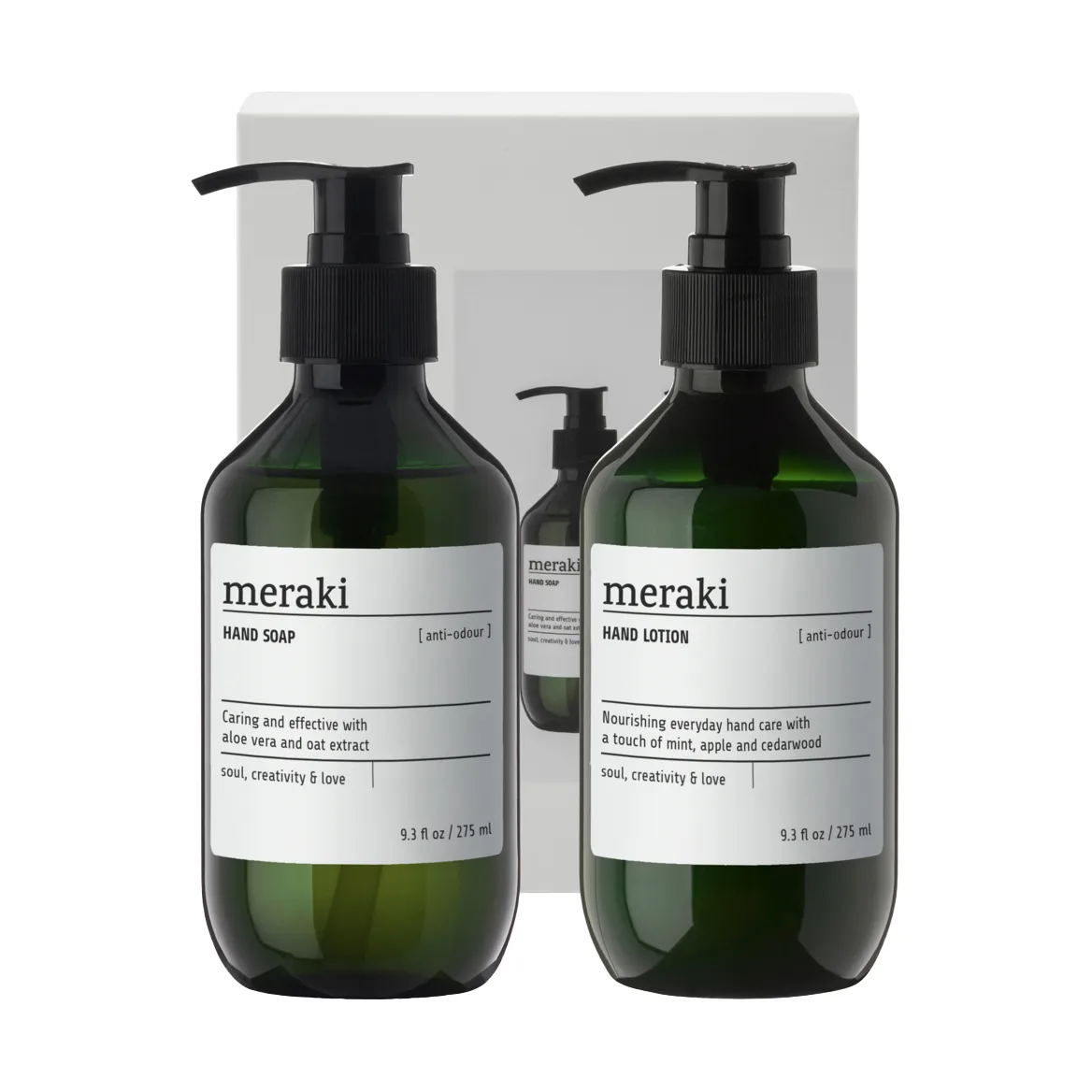 Meraki gift set hand soap with hand lotion, Anti-odour Meraki