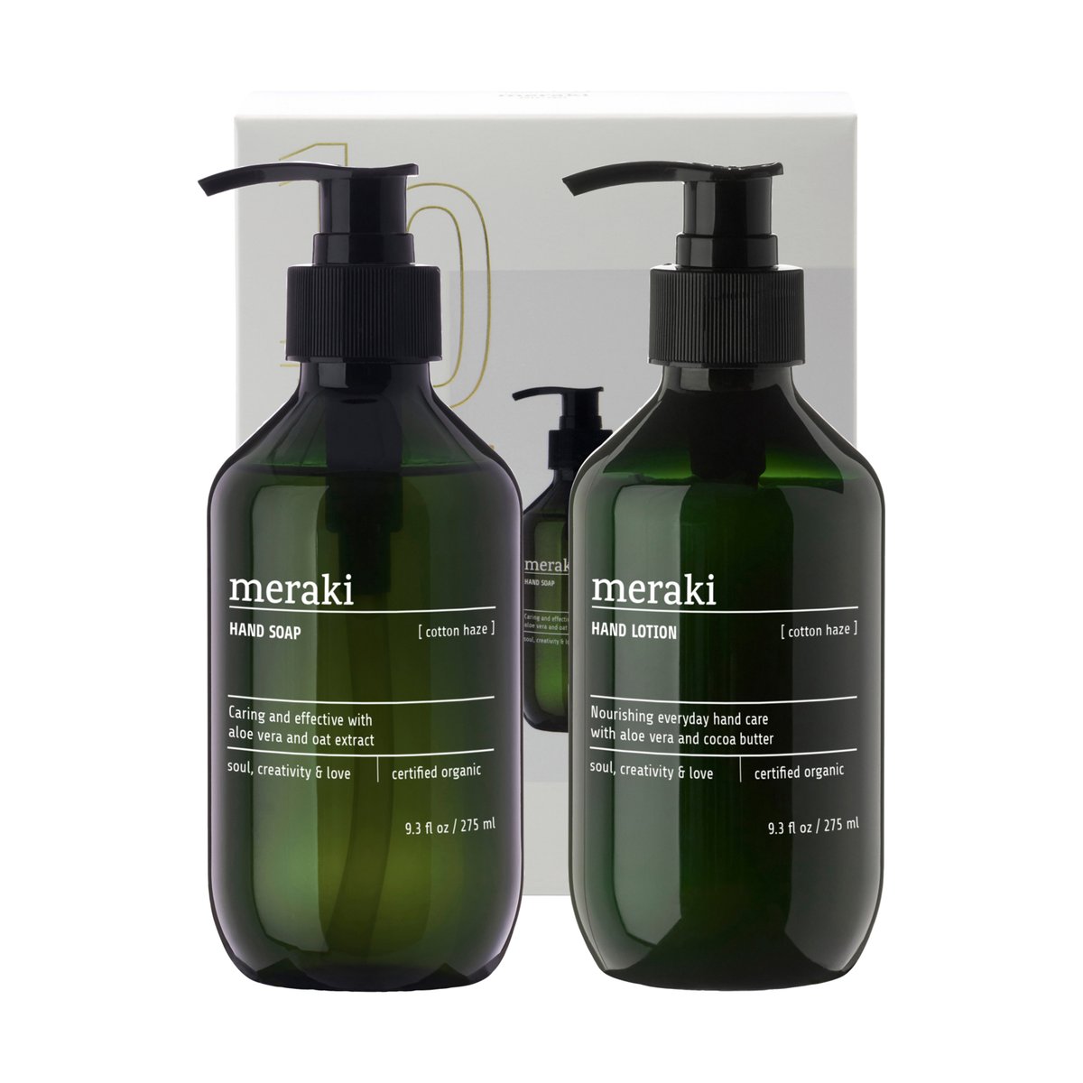 Meraki Meraki gift set hand soap with hand lotion Cotton Haze