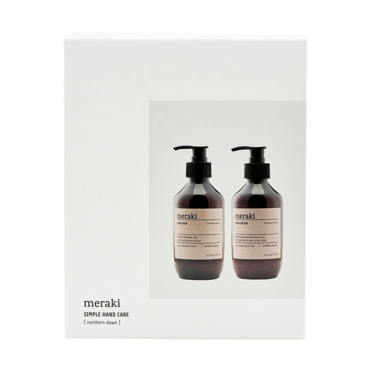 Meraki gift set hand soap with hand lotion Northern dawn
