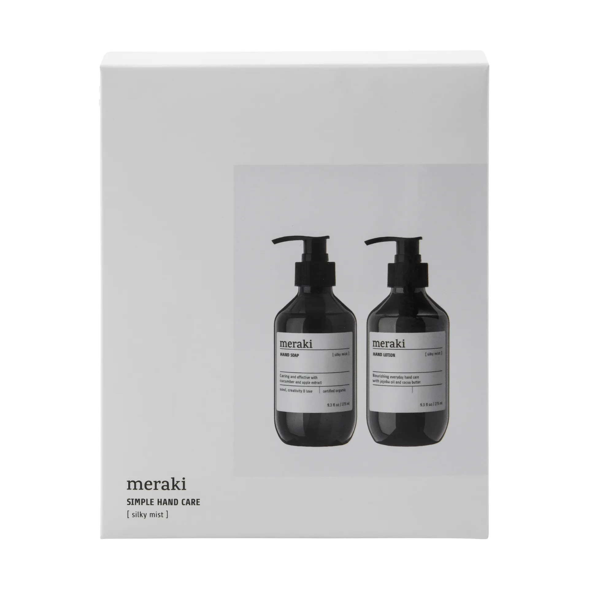 Meraki gift set hand soap with hand lotion, Silky Mist Meraki