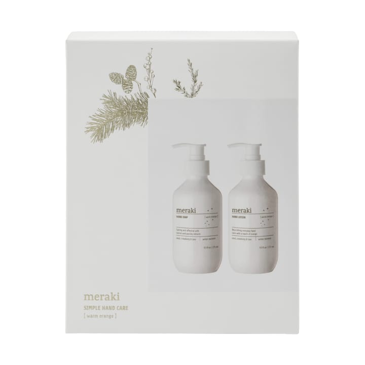 Meraki gift set hand soap with hand lotion, Warm orange Meraki