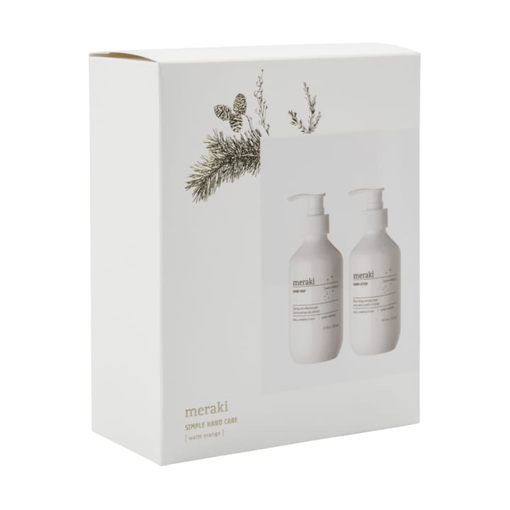 Meraki gift set hand soap with hand lotion, Warm orange Meraki