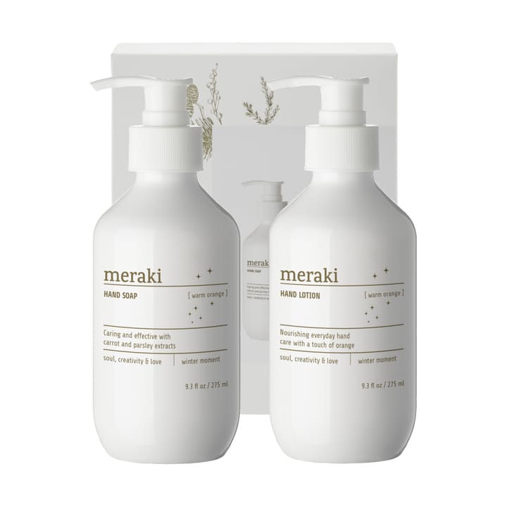 Meraki gift set hand soap with hand lotion - Warm orange - Meraki