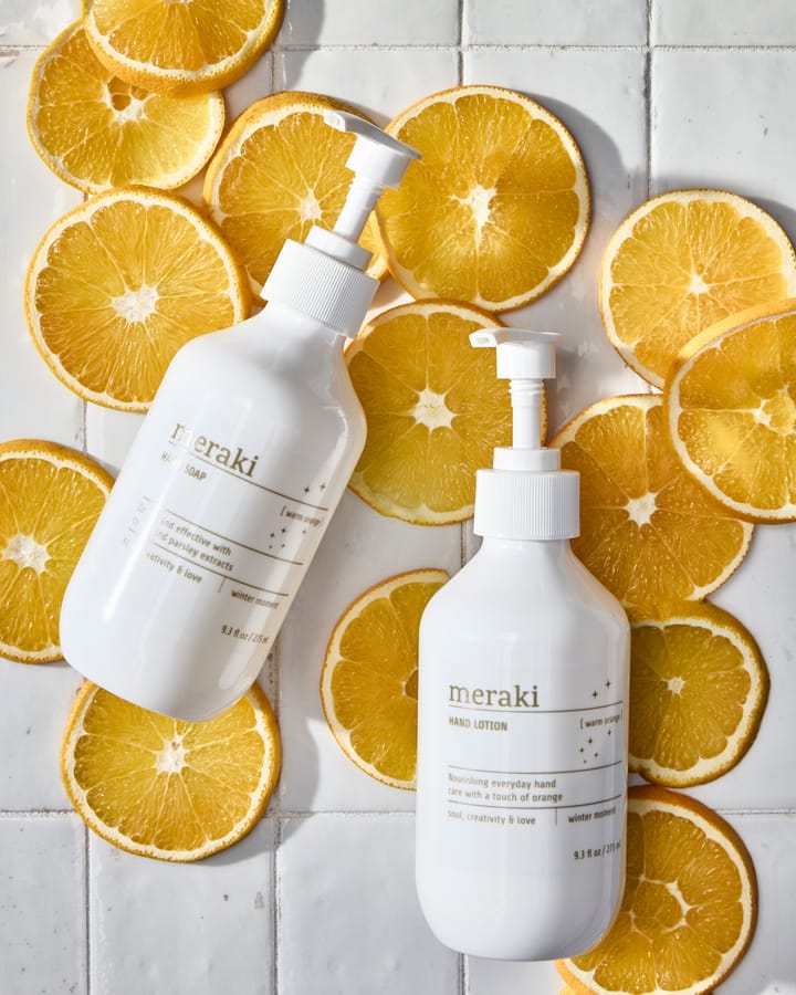 Meraki gift set hand soap with hand lotion, Warm orange Meraki
