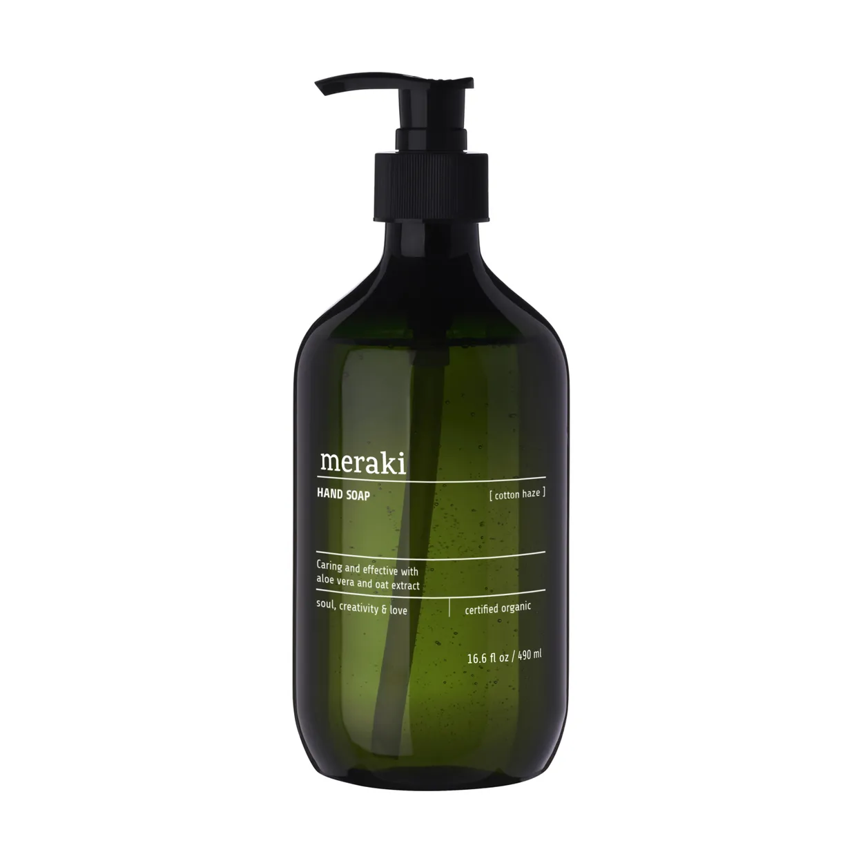 Meraki hand soap 490 ml Cotton Haze | Scandinavian Design | Soaps & creams | Green