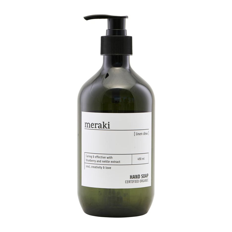 Meraki hand soap 490 ml Linen dew | Scandinavian Design | Soaps & creams | Green
