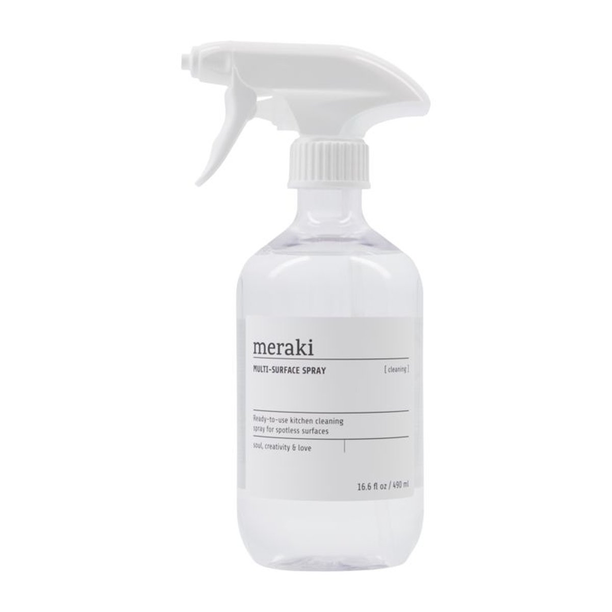 Meraki kitchen cleaning spray 490 ml | Scandinavian Design | Washing up liquid & dish soaps | Transparent