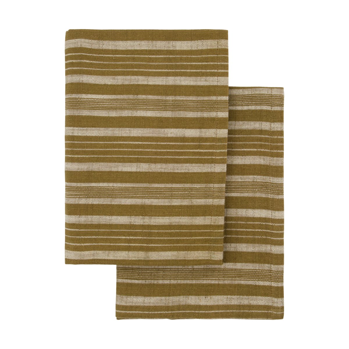 Meraki kitchen towel 50x70 cm 2-pack Dark olive | Scandinavian Design | Kitchen tea towels | Brown