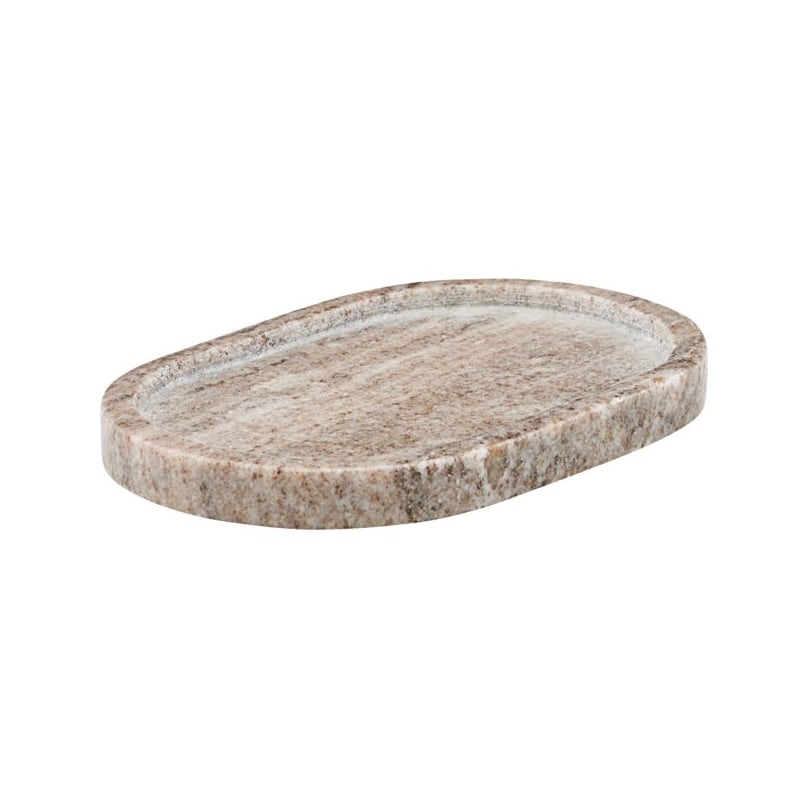Meraki oval tray beige 12.5x19.5 cm | Scandinavian Design | Trays | Beige